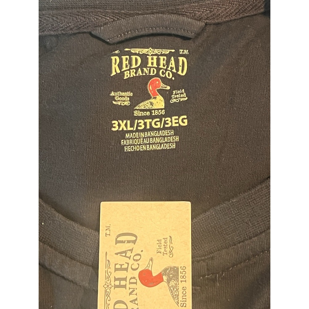 Red Head Brand Co. Mens Charcoal Gray short sleeved shirt 3XL - Picture 3 of 4